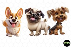 Whimsical Funny Dog Sublimation Clipart Product Image 1