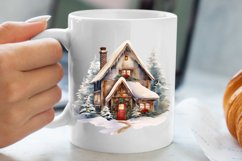 Christmas Houses Clipart Sublimation Product Image 5