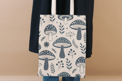 Scandinavian Mushroom Folk Minimalist Paper, Digital Paper Product Image 5