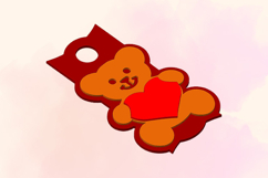 Bear with a Heart, 40 OZ Tumbler, STL File for 3D Printing Product Image 4