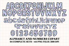 Easter Day Alphabet png clipart, easter day letters doodle Product Image 5