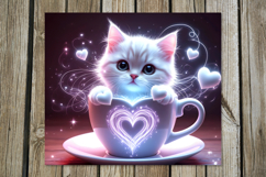 Valentine cat | 4 love Skinny tumbler designs Product Image 5