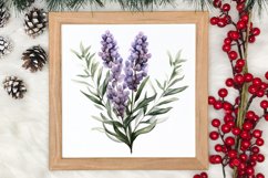 Lavender And Christmas Tree Sublimation Clipart Product Image 3