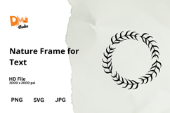 Nature Frame for Text Product Image 1