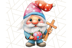 Easter Gnome PNG, Spring Bunny Clipart, Cute Digital Art Product Image 5
