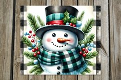 Xmas Snowman | retro Christmas Skinny tumbler sublimation Product Image 5