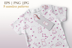 Seamless Pattern of sleeping bears Product Image 5