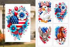 Patriotic Garden Flag Bundle. Patriotic Day Sublimation Product Image 6
