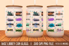 Motivational 16oz Can Glass Wrap, Libbey Glass Can Product Image 1