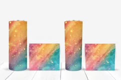 Rainbow Tumbler Sublimation, Gold Glitter Tumbler Designs Product Image 5