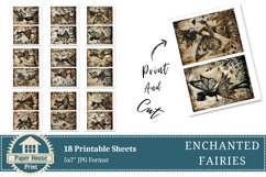 Fairy Junk Journal Pages, Fantasy Fairy Collage Printables Product Image 5