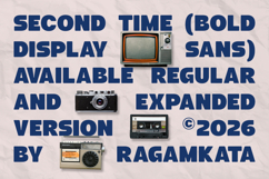 Second Time - Bold and Expanded Display Font Product Image 6