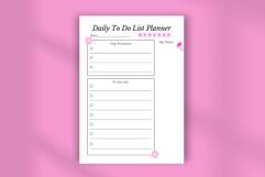 Aesthetic Daily To-Do List Planner Template Canva Editable Product Image 4