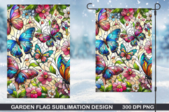 Flowers Garden Flag Sublimation| Flower Garden Flag PNG Product Image 1