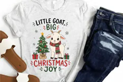 Little Goat Big Christmas Joy PNG,Christmas Goat Sublimation Product Image 3