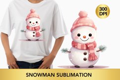 Christmas snowman clipart, snowman Bundle Product Image 2