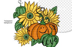 Sublimation with pumpkins love, Pumpkin for Halloween Product Image 4