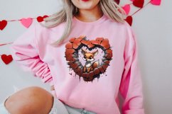 Valentine Broken Heart Animal Clipart Bundle Product Image 6