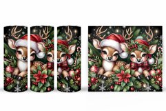 Christmas Deer Tumbler Design. Christmas Tumbler Sublimation Product Image 2