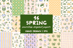 16 Coquette Spring Easter Digital Paper Product Image 1