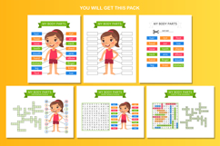 My Body Parts. Fun Learning Worksheets Product Image 2