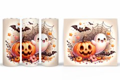 Cute Ghost Tumbler Sublimation. Ghost Halloween Tumbler Product Image 2