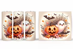 Cute Ghost Tumbler Sublimation. Ghost Halloween Tumbler Product Image 2