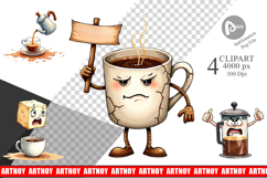Sentient Sarcastic Mugs Clipart Product Image 1
