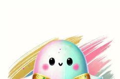 Colorful Coquette Ghost PNG, Glitter Ghost for Girly Product Image 3