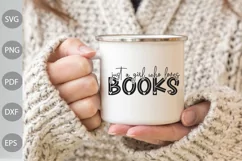Just A Girl Who Loves Books SVG Cut Files/ Reading Quote SVG Product Image 2