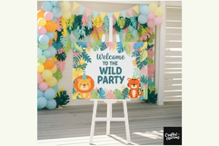 Wild Birthday Party Animals SVG PNG, Jungle Safari Clipart Product Image 5