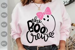 The Boo Crew SVG Cut Files/ Halloween Boo SVG Design Product Image 2