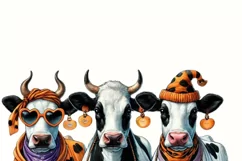 Bullsheet PNG, Funny Halloween Cow Design for T-Shirts Product Image 2