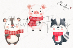 Cute Fall Animals With Scarf | Fall PNG Product Image 3