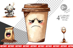 Sentient Sarcastic Mugs Clipart Product Image 1