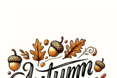 Autumn Vibes PNG Digital Prints,Card Making & T-shirt Design Product Image 2