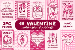 10 Coquette Valentine Wall Art Bundle Product Image 1