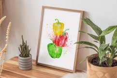 Watercolor Bell Peppers Art Print Product Image 5