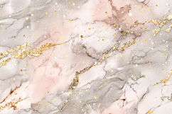 Marble texture with gold accents and a soft pink background Product Image 1
