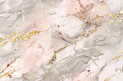 Blush Marble Abstract Background with Gold Glitter Accents Product Image 1