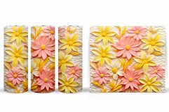 Flowers Tumbler Design. Flowers Tumbler Sublimation Product Image 2