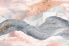 Pink, gray, and gold colors in a swirling pattern Product Image 1