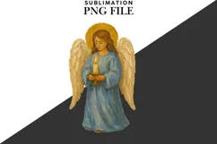 Oil painted angel png design for T-shirts Product Image 2