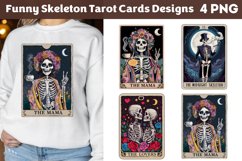 Funny Skeeleton Tarot Cards Designs Clipart Product Image 1