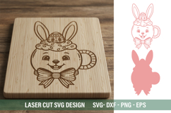 Easter bunny SVG - Laser Cut Design Product Image 2