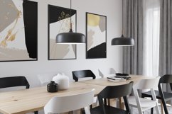 Modern Abstract Wall Art Bundle, Black and Gold Abstract Art Product Image 6