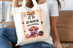 Halloween Highland Cow PNG Waiting for Halloween Sublimation Product Image 4