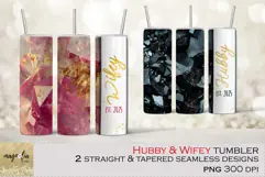 Hubby and Wifey Wedding Est.2025 Tumbler Sublimation Product Image 1