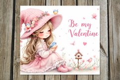 Be my Valentine | 4 girl Skinny Tumbler Sublimation Designs Product Image 5