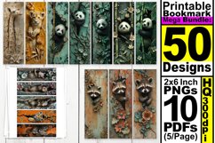 50x 3d Hole In Wall Sublimation Bookmark Bundle, Funny Product Image 1